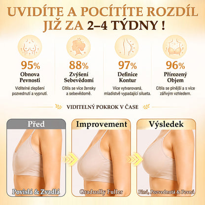 HISKIN®🏆 Náplast s nano mikrojehličkami pro objem, pozvednutí a zpevnění poprsí Volufiline + Exosome + Copper Peptide formule poháněná technologií buněčné obnovy